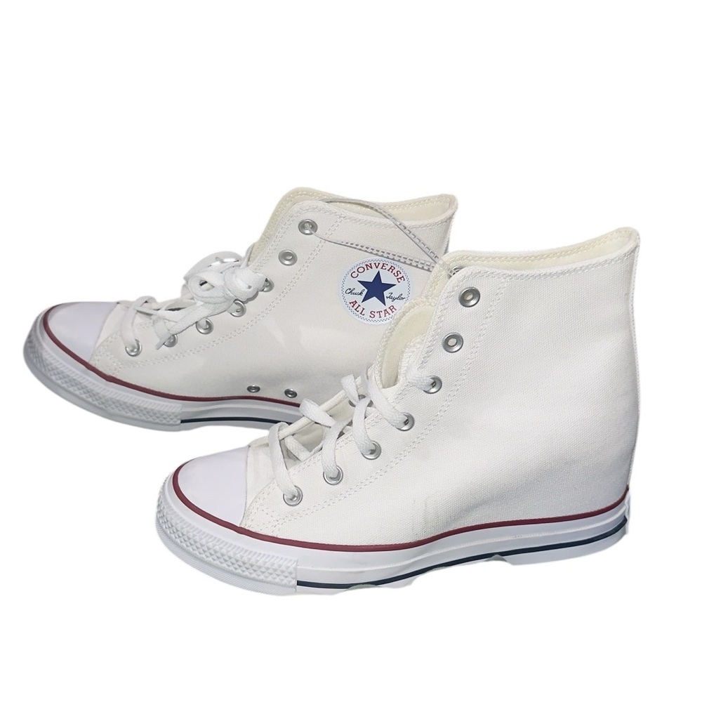 NEW Converse Chuck Taylor All Star High-Top Wedge Sneaker White Logo 10.5 - Picture 8 of 12